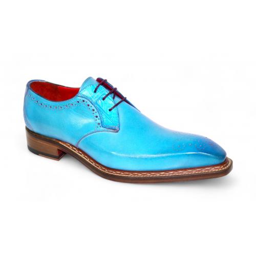 Fennix Italy "Tyler" Yellow Genuine Alligator / Italian Calfskin Leather  Lace-Up Dress Shoes.